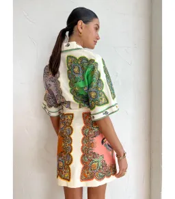 Alemais Trippy Troppo Mini Dress Multi Size AU 8 for rent on The Volte - image 3