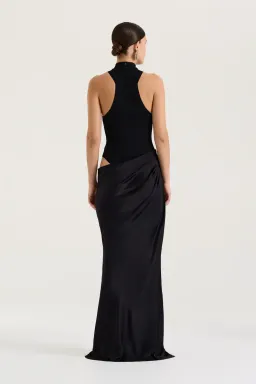 Henne Soraia Dress Maxi Black Size AU 6  for rent on The Volte - image 3