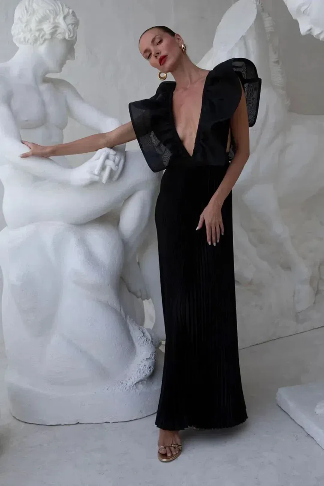 Lidee Woman Ventoux Gown Black Size AU 8 for rent on The Volte - main image