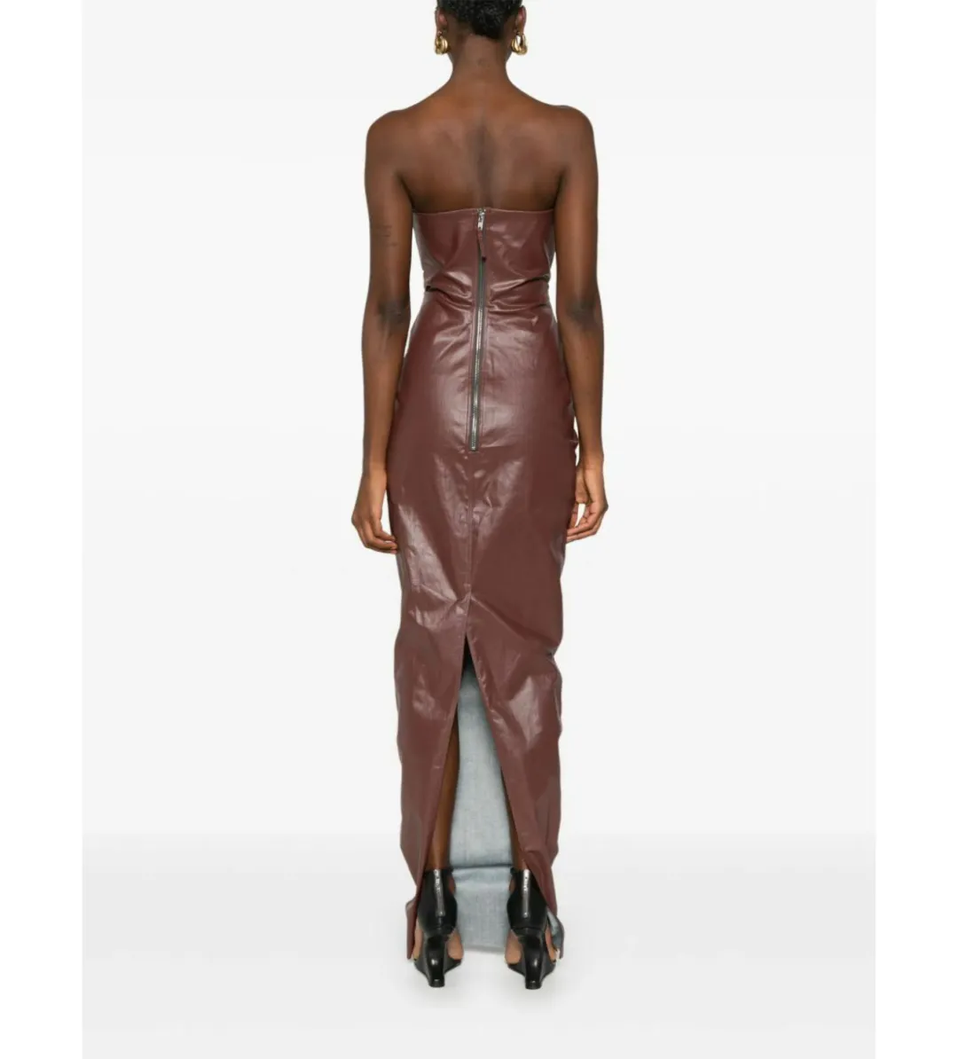 Rick Owens Prong Gown Brown Size AU 6 for rent on The Volte - main image