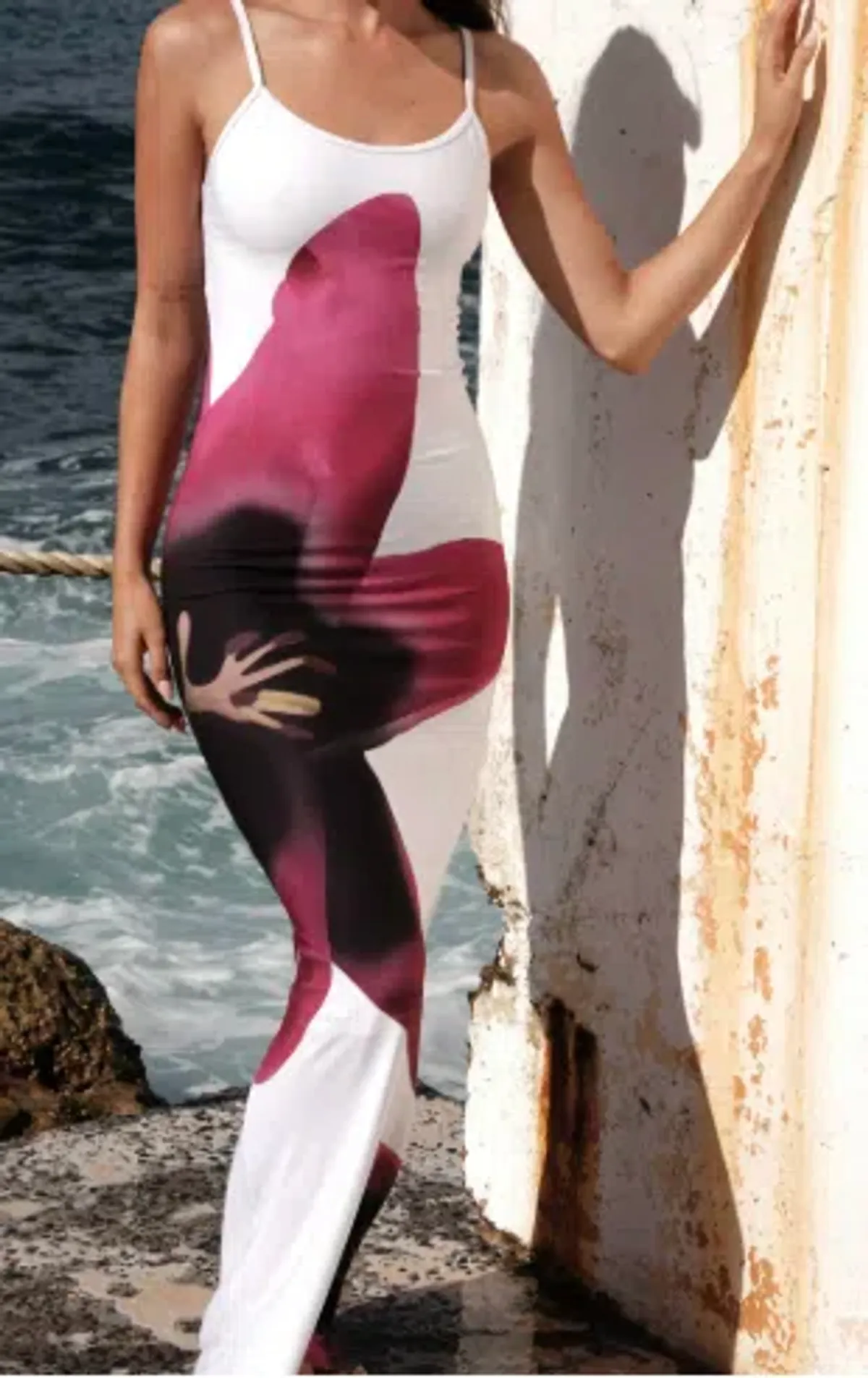 With Harper Lu White Lily Maxi Dress Size AU 10 for rent on The Volte - main image