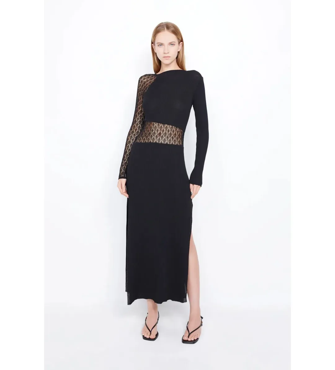 Bec and Bridge Chantelle Long Sleeve Dress in Black Size M / AU 10  for rent on The Volte - main image