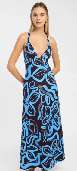 Kookai Soley Vee Maxi Dress Size AU 8 for rent on The Volte - image 1