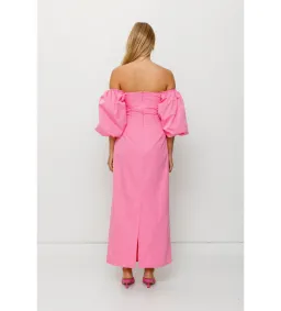 The Wolf Gang Amar Midi Dress in Candy Size M / AU 10 for rent on The Volte - image 4