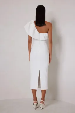 Elle Zeitoune Sharleene Midi Dress White Size 8 for rent on The Volte - image 3