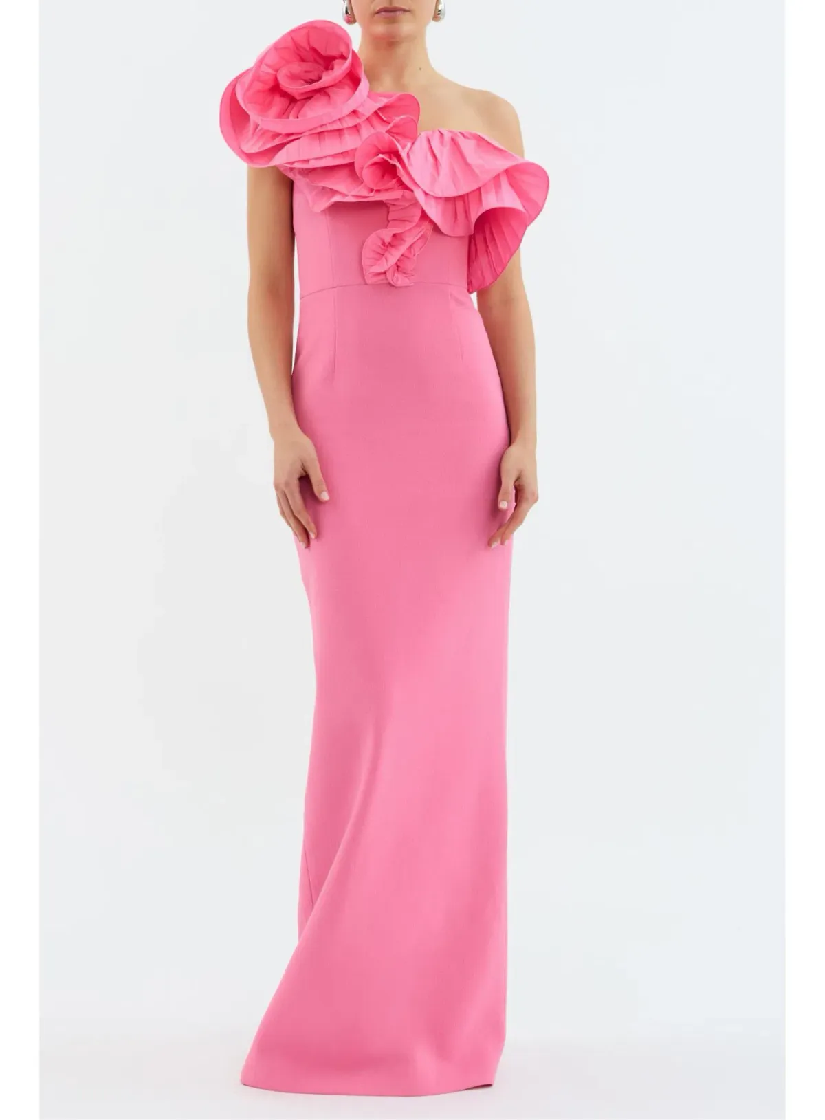 Rebecca Vallance Rosita Floor Length Gown Pink Size 6 for rent on The Volte - main image