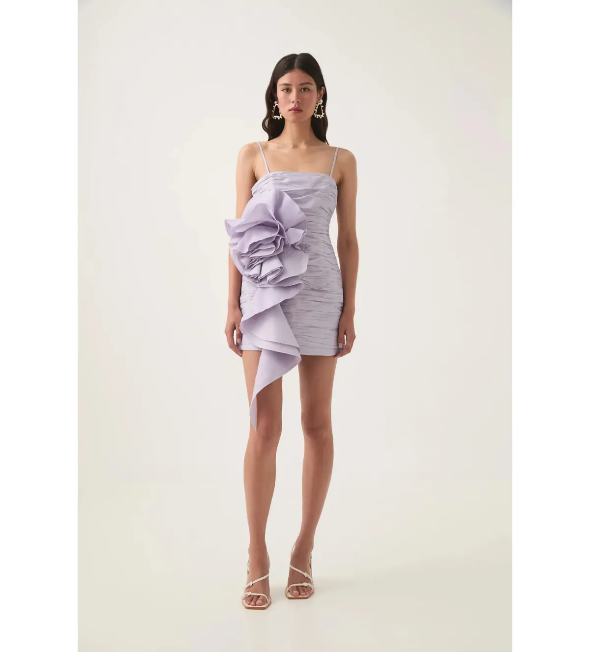 Aje Potion Spiral Mini Dress in Lilac Size 12/L for rent on The Volte - main image