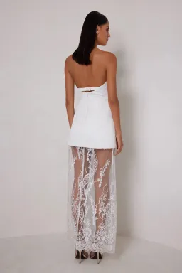 ELLE ZEITOUNE JANICE MINI / WHITE / SIZE 10 for rent on The Volte - image 2