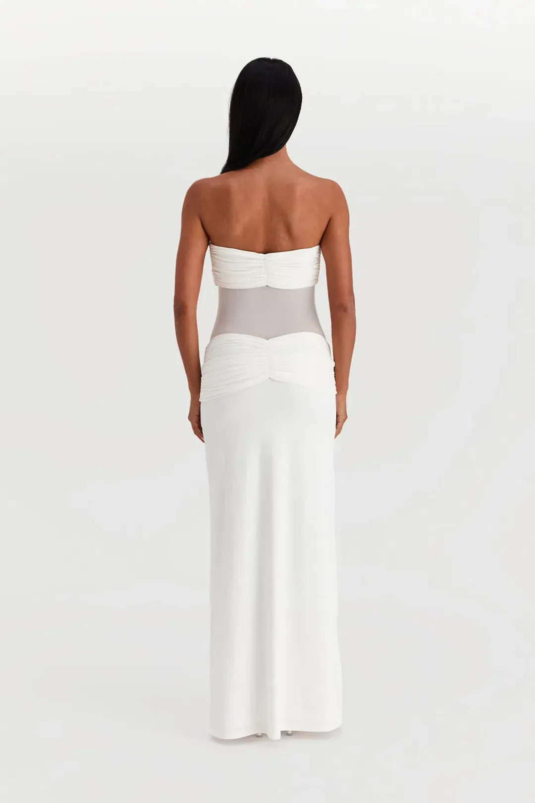Sasha Therese Amara Maxi Dress White Size AU 8 for rent on The Volte - main image