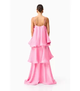 Elliatt Tilly Tiered Maxi Dress Pink Size L / AU 12 for rent on The Volte - image 3