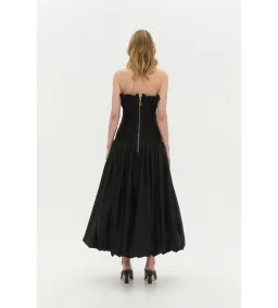Aje Ivy Bubble Hem Gown in Black Size AU12 for rent on The Volte - image 2