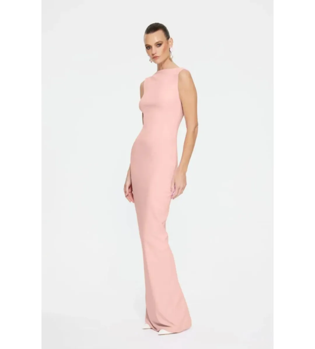 Effie Kats Verona Gown in Blush Size S / AU 8 for rent on The Volte - main image