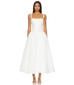 Rachel Gilbert Sophie Strap Midi Dress White Size AU 10 for rent on The Volte - image 1