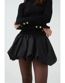 Aje Moonlight Knit Mini Dress Black Size AU 8 for rent on The Volte - image 3