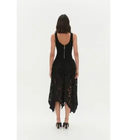 Aje Atlas Knit Midi Dress in Black Size XS / AU 6 for rent on The Volte - image 4