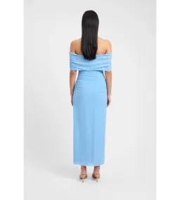 Kookai Bolt Off Shoulder Midi Dress Powder Blue Size AU 6 for rent on The Volte - image 5