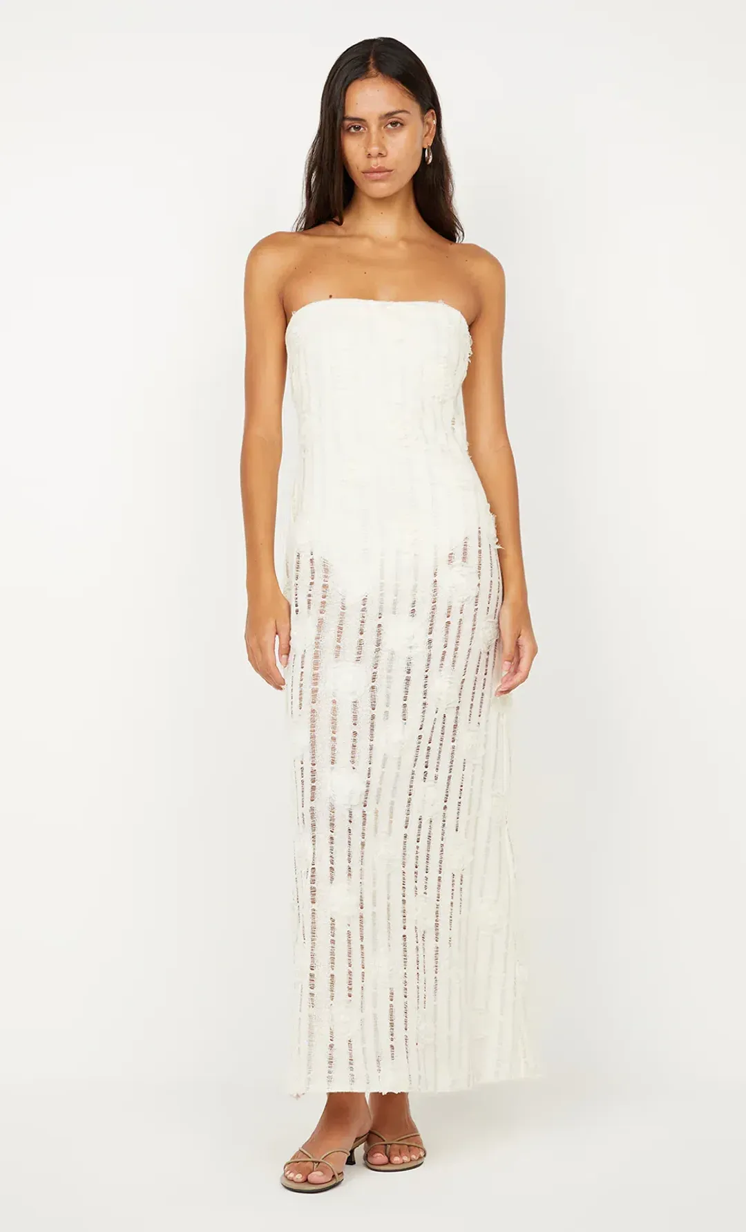 Bec and Bridge Amelie Strapless Dress in Ivory Size 6 for rent on The Volte - main image