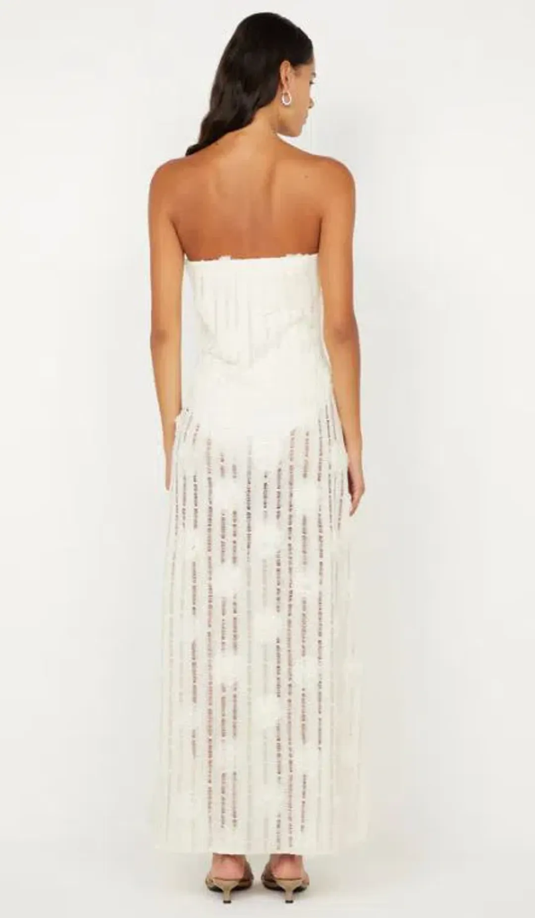 Bec and Bridge Amelie Strapless Dress in Ivory Size 10 for rent on The Volte - main image