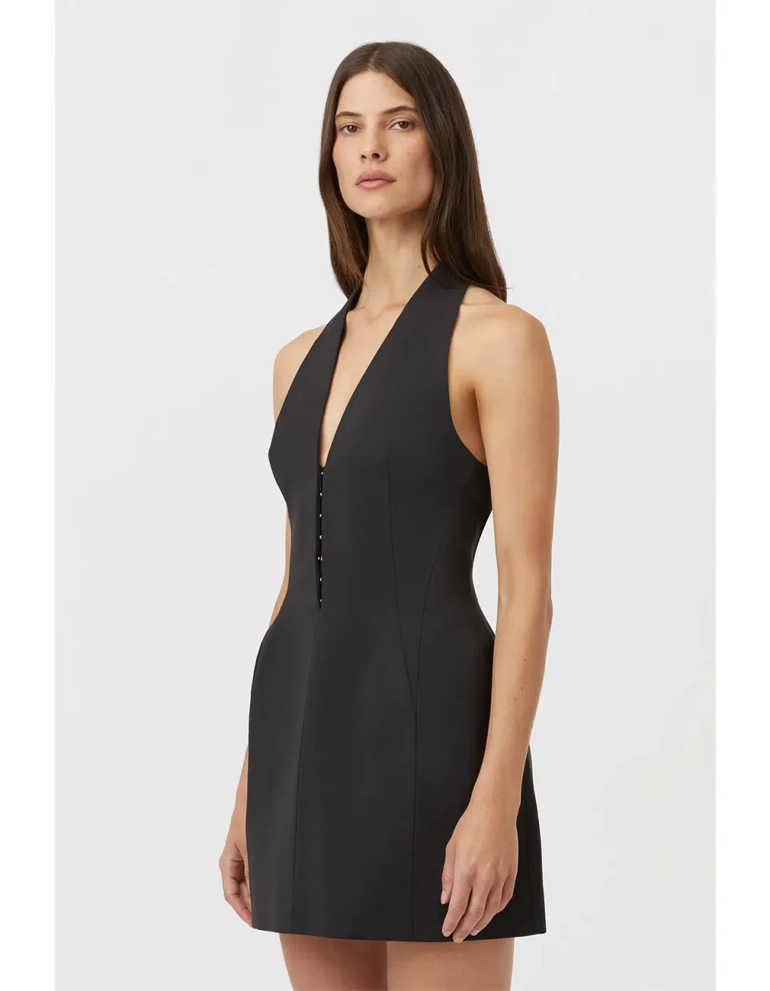Camilla and Marc Petra Mini Dress in Black Size AU 12 for rent on The Volte - main image