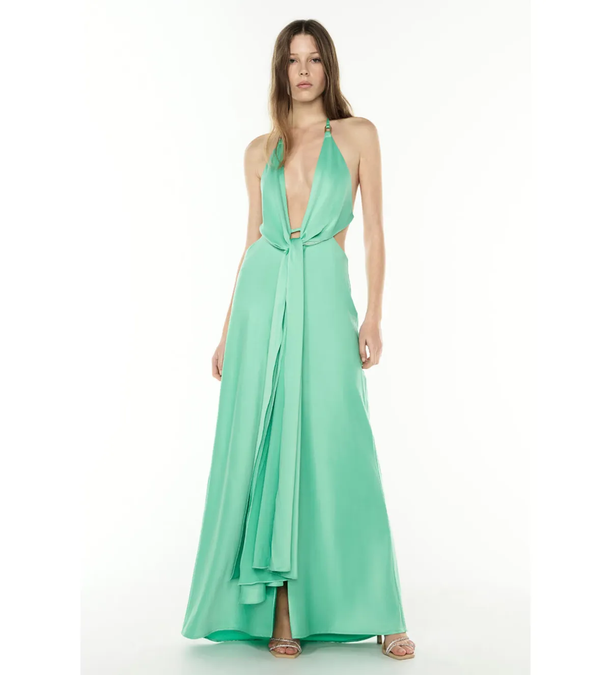 Manning Cartell Evening Trance Slip Dress in Green Size M / AU 10 for rent on The Volte - main image
