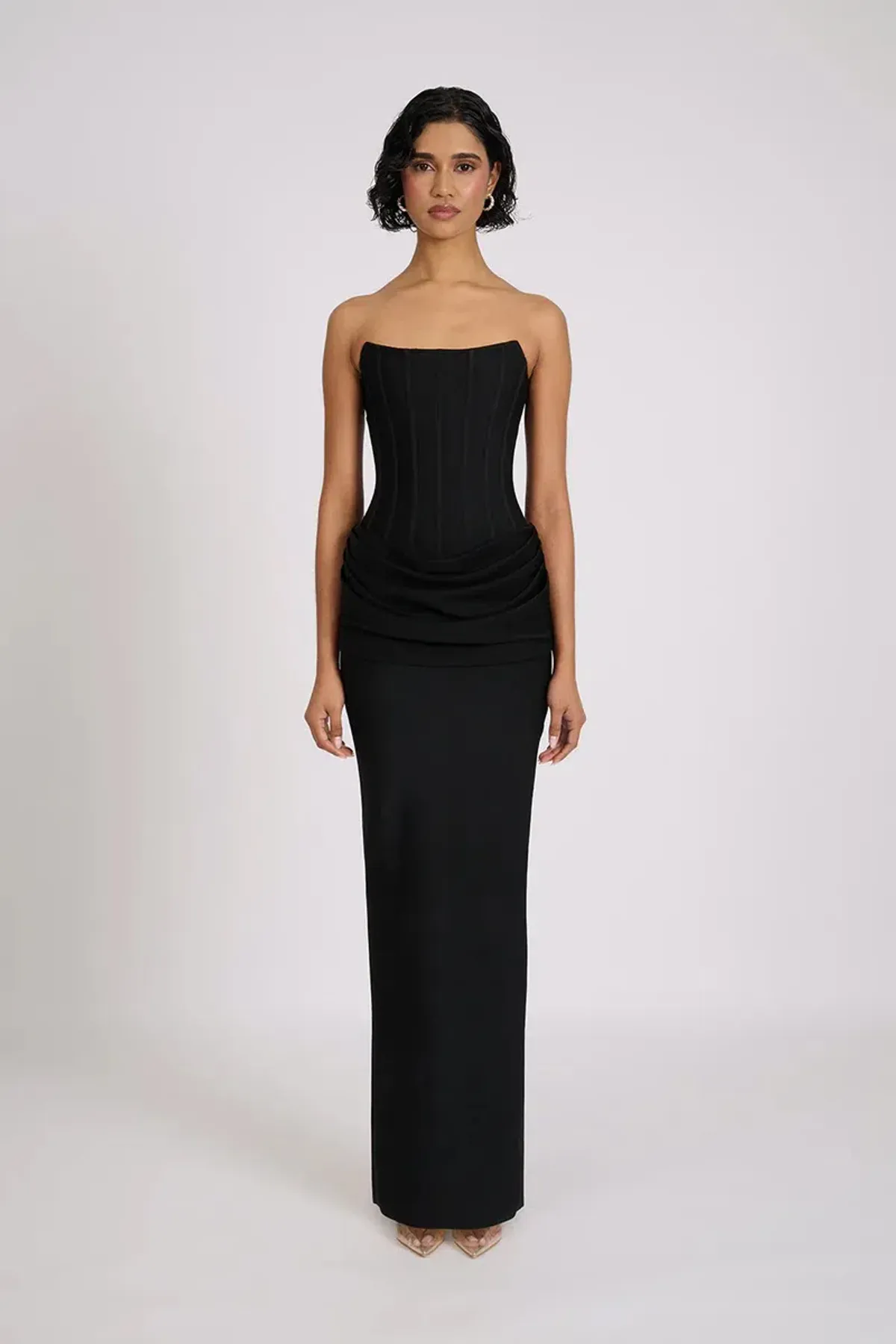 Eliya The Label Hilda Gown in Black Size 8 for rent on The Volte - main image