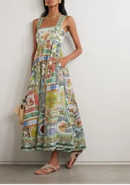 Alemais Tommasina Print Sundress Size AU 10 for rent on The Volte - image 1