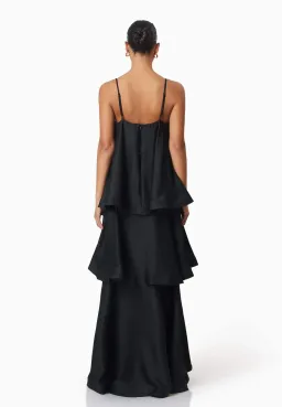 Elliatt Tilly Tiered Maxi Dress Black Size XS / AU 6 for rent on The Volte - image 2