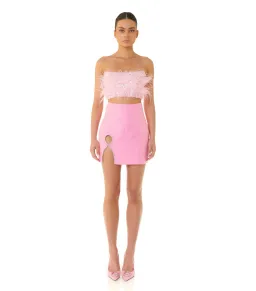 Eliya The Label Heather Top and  Simone Mini Skirt Pink Size AU 8 for rent on The Volte - image 1