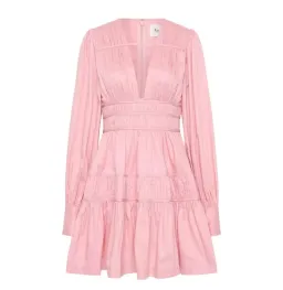 Aje Fallingwater Mini Dress Pink Size 12  for rent on The Volte - image 3