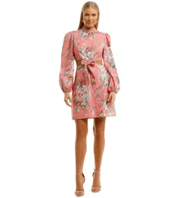 Zimmermann Bellitude Dress  Pink Size 0 /Au 8 for rent on The Volte - image 1