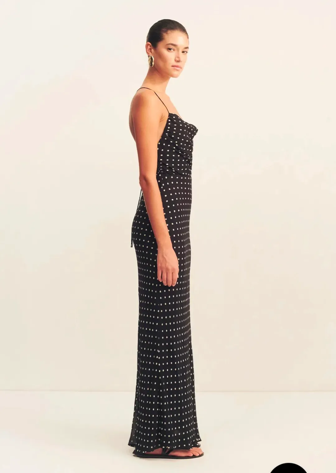Shona Joy Houston Lace Back Maxi Dress Black Size 10 for rent on The Volte - main image