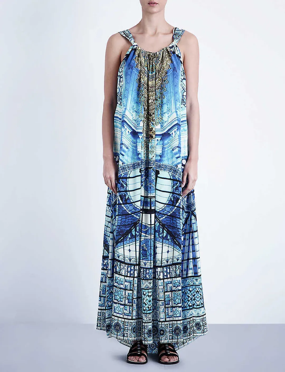 Camilla Power of Prayer Drawstring Dress One Size for rent on The Volte - main image