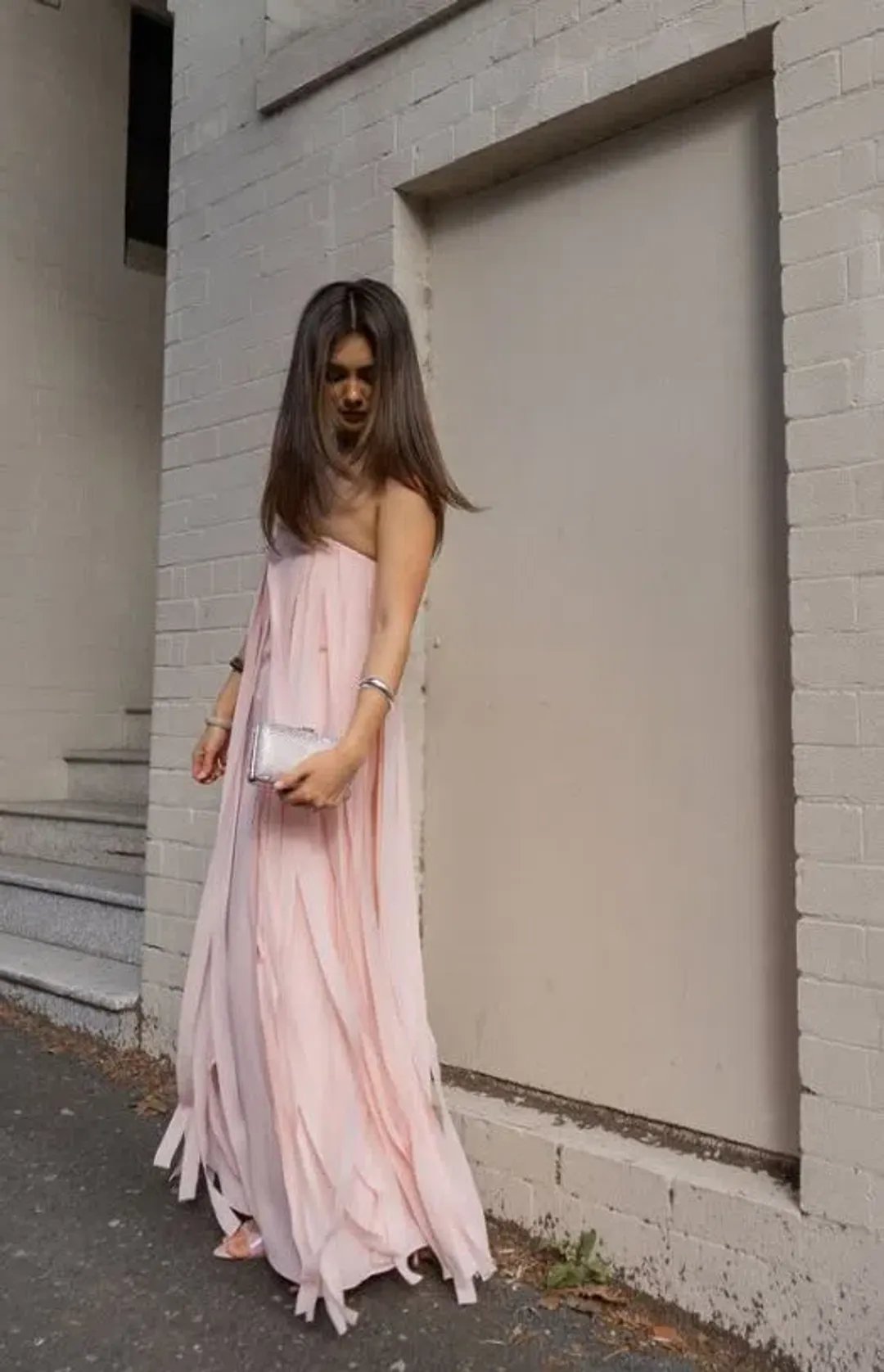 Manning Cartell Boundless Strapless Dress in Blush Size 10 for rent on The Volte - main image