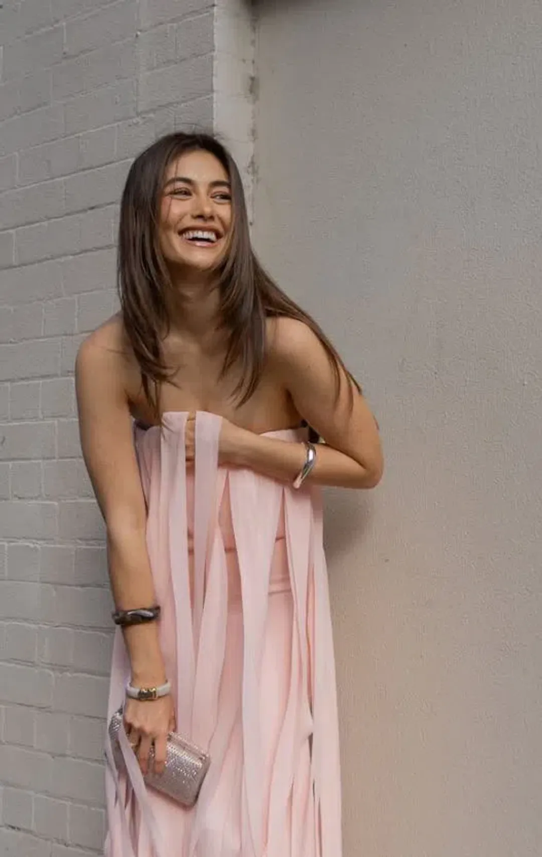 Manning Cartell Boundless Strapless Dress in Blush Size 10 for rent on The Volte - main image