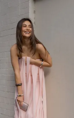 Manning Cartell Boundless Strapless Dress in Blush Size 10 for rent on The Volte - image 3