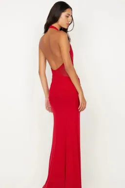 Bec & Bridge Deija Halter Maxi Red Size AU 8 for rent on The Volte - image 2