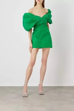 Rachel Gilbert Xavier Mini Dress Green Size AU 10 for rent on The Volte - image 1