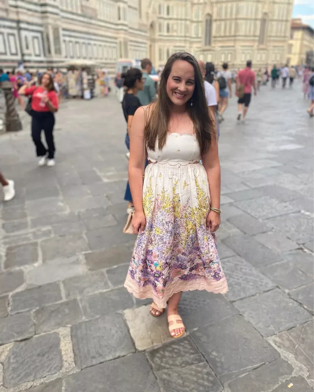 Zimmermann Jude Scallop Midi Dress Size AU 8 for rent on The Volte - main image