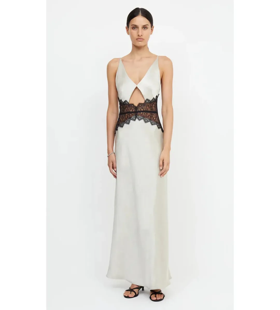 Bec and Bridge Camille Maxi Dress in Ecru Size 6 for rent on The Volte - main image