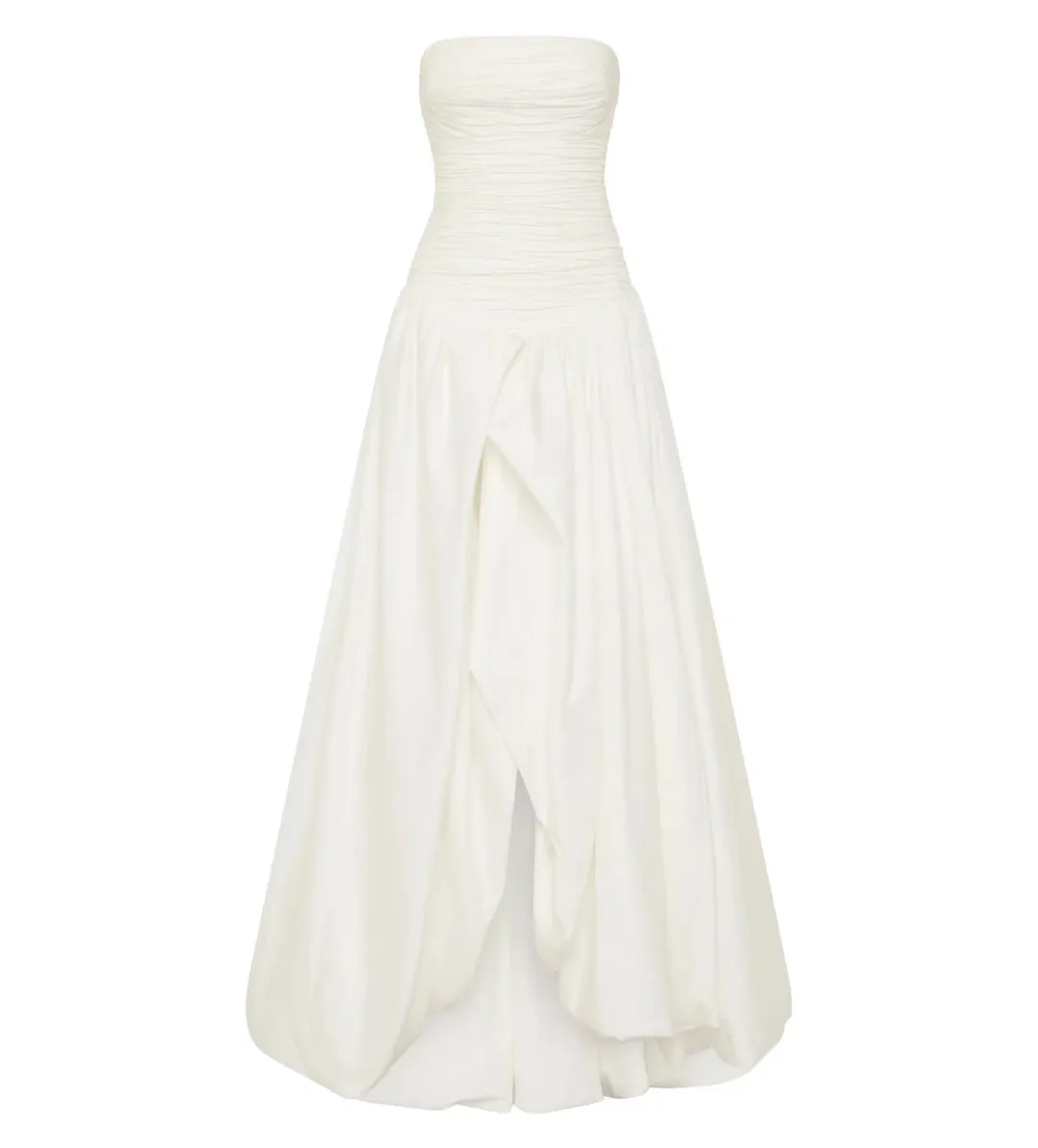 Aje Violette Bubble Hem Maxi Dress Ivory Size AU 8 for rent on The Volte - main image