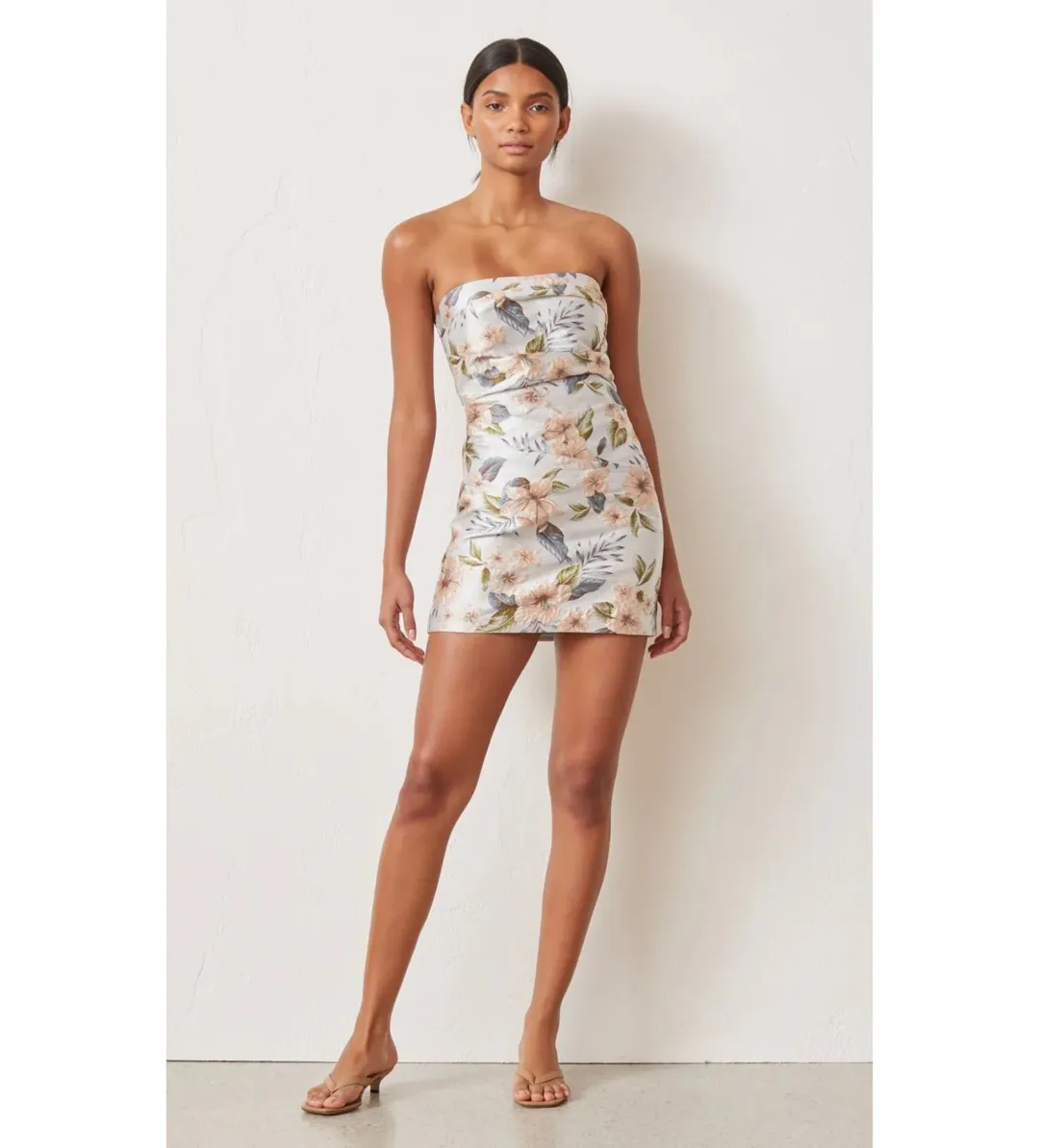 Bec & Bridge Fleurette Jacquard Mini Dress Floral Size AU 8 for rent on The Volte - main image