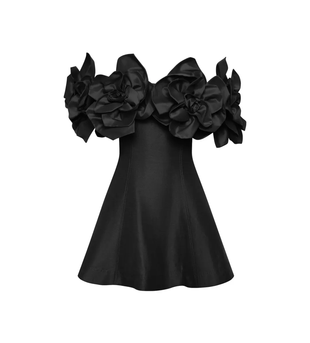  Aje Etta Mini Dress Black Size AU 10 for rent on The Volte - main image