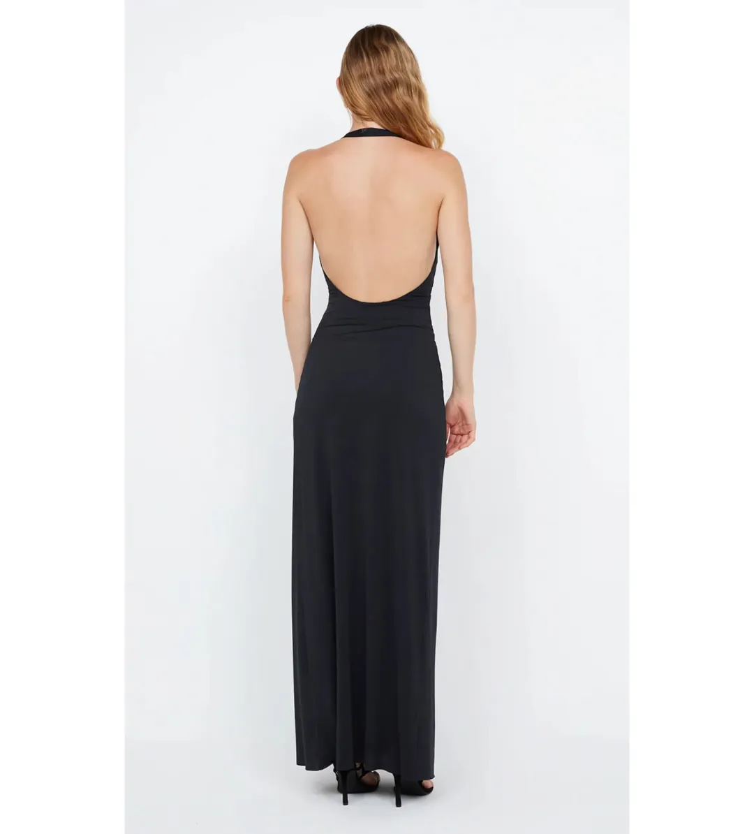 Bec & Bridge Tillie Drape Maxi Dress Black Size AU 6 for rent on The Volte - main image