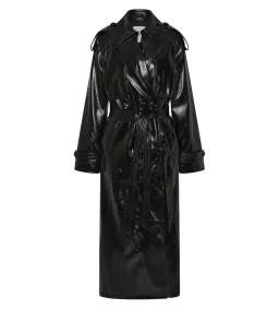 Aje Raven Vegan Leather Trench in Black Size S / AU 8 for rent on The Volte - image 5