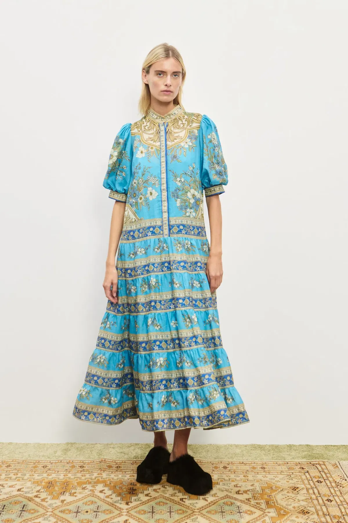 Alemais Cassie Tiered Midi Dress- 4 for rent on The Volte - main image