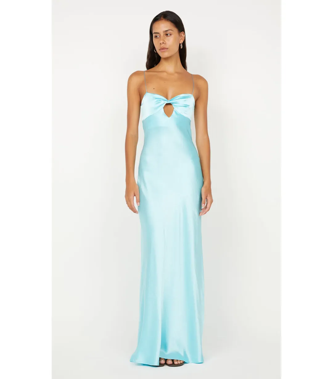 Bec & Bridge Cinder Twist Maxi Dress in Turquoise Size S / AU 8 for rent on The Volte - main image