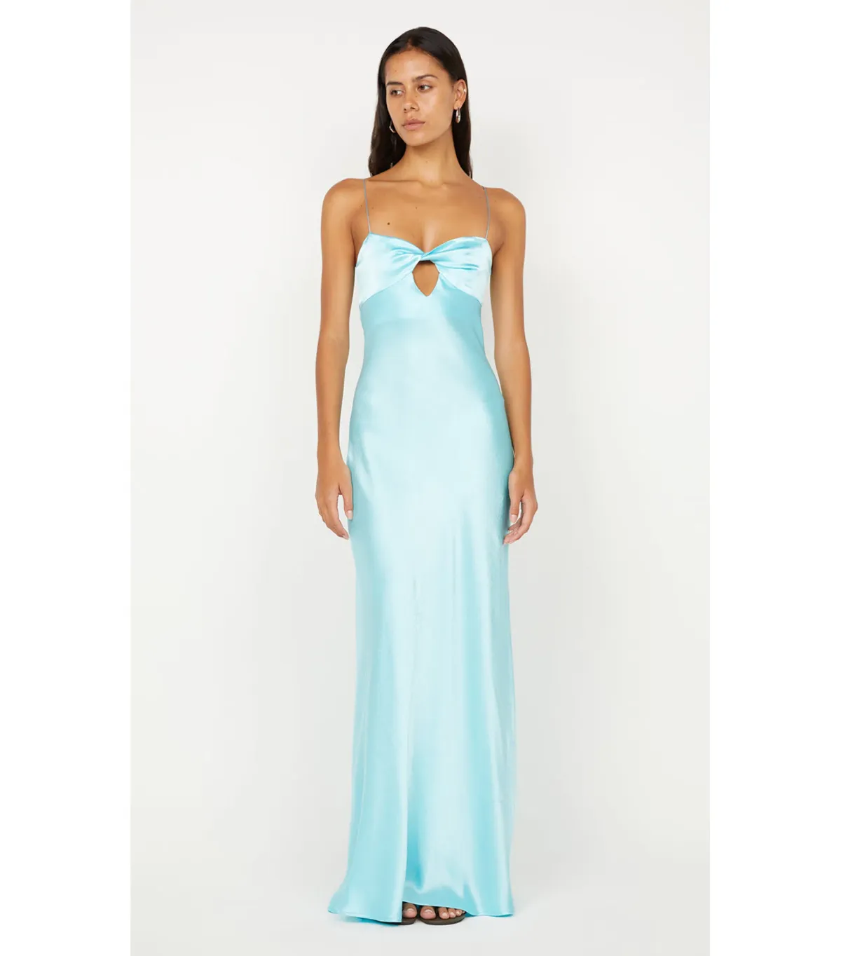 Bec & Bridge Cinder Twist Maxi Dress in Turquoise Size S / AU 8 for rent on The Volte - main image