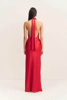Shona Joy Tatum Halter Neck Maxi Dress in Grenadine Size AU8 for rent on The Volte - image 2