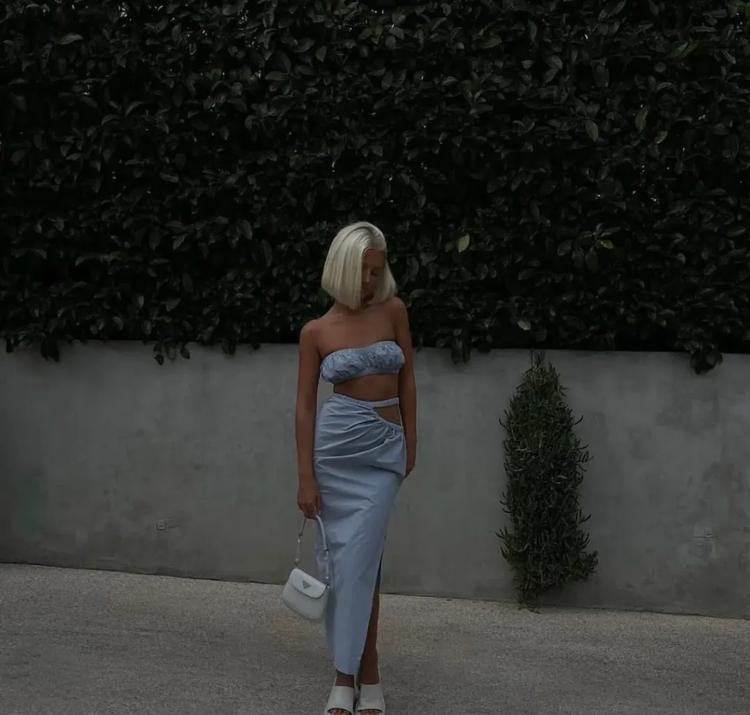 Natalie Rolt Addison Set Blue Size 6 for rent on The Volte - main image