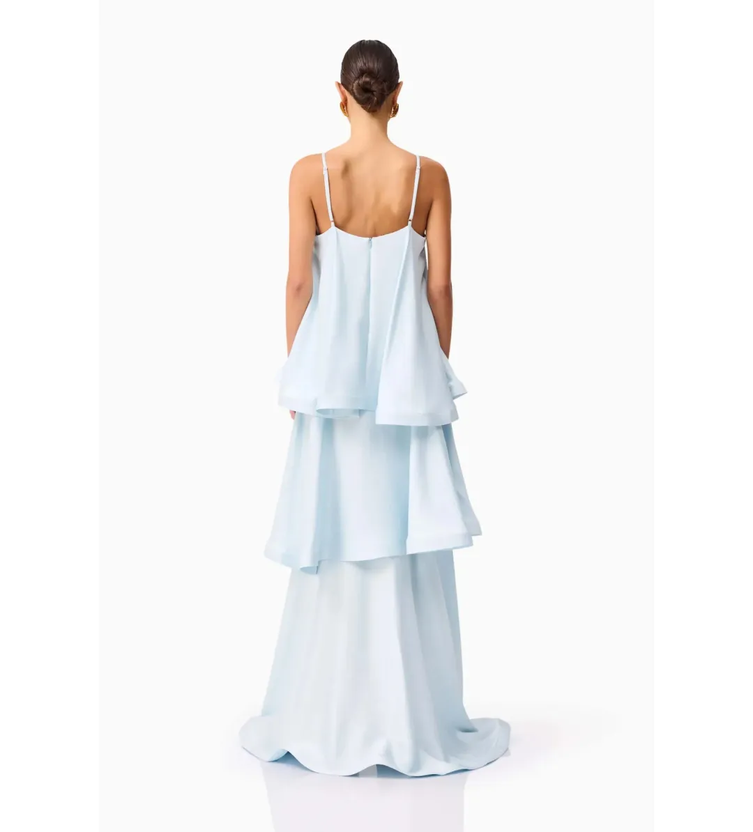 Elliatt Tilly Tiered Maxi Dress in Blue Size XS / AU 6 for rent on The Volte - main image